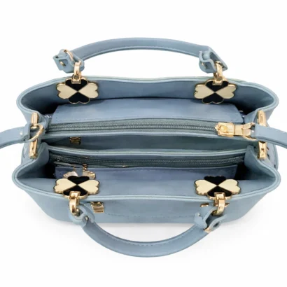 Elegant Embossed Floral Women’s Handbag 1