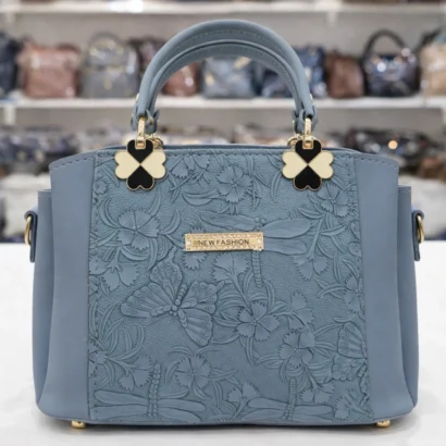 Elegant Embossed Floral Women’s Handbag 1