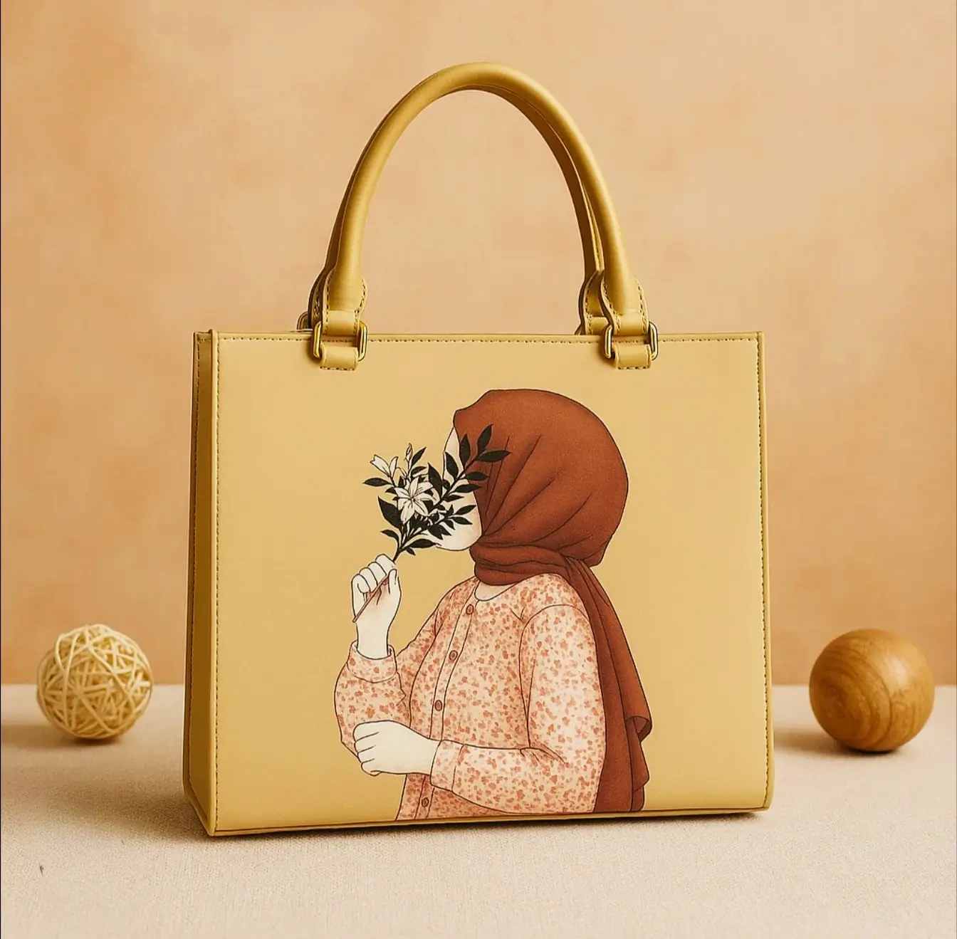 Hijabi Art Tote Bag for Women (2)