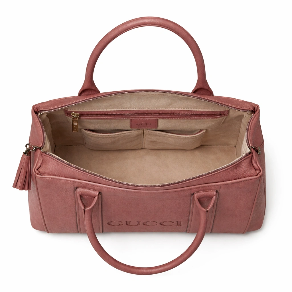 Elegant Dusty Rose Tote Handbag for Women – Premium Tassel Edition