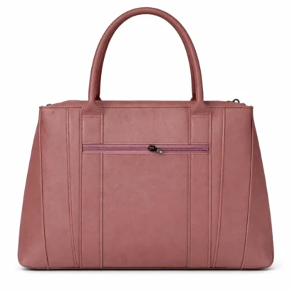 Elegant Dusty Rose Tote Handbag for Women – Premium Tassel Edition