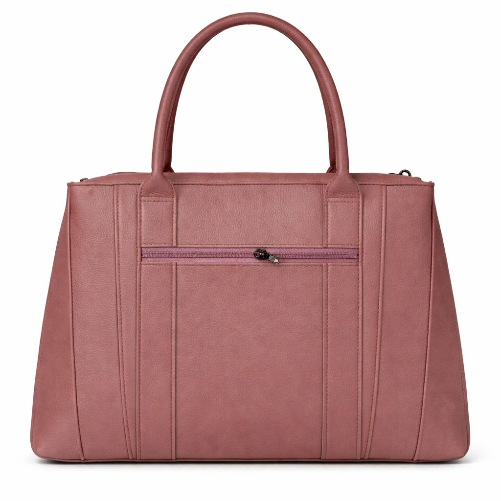 Elegant Dusty Rose Tote Handbag for Women – Premium Tassel Edition