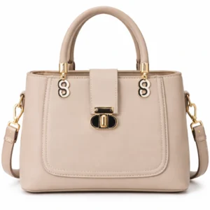 Elegant Luxe Women’s Handbag – Beige Nude Edition