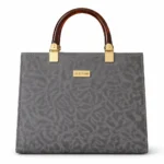 Elegant Textured Women’s Handbag – Grey Edition